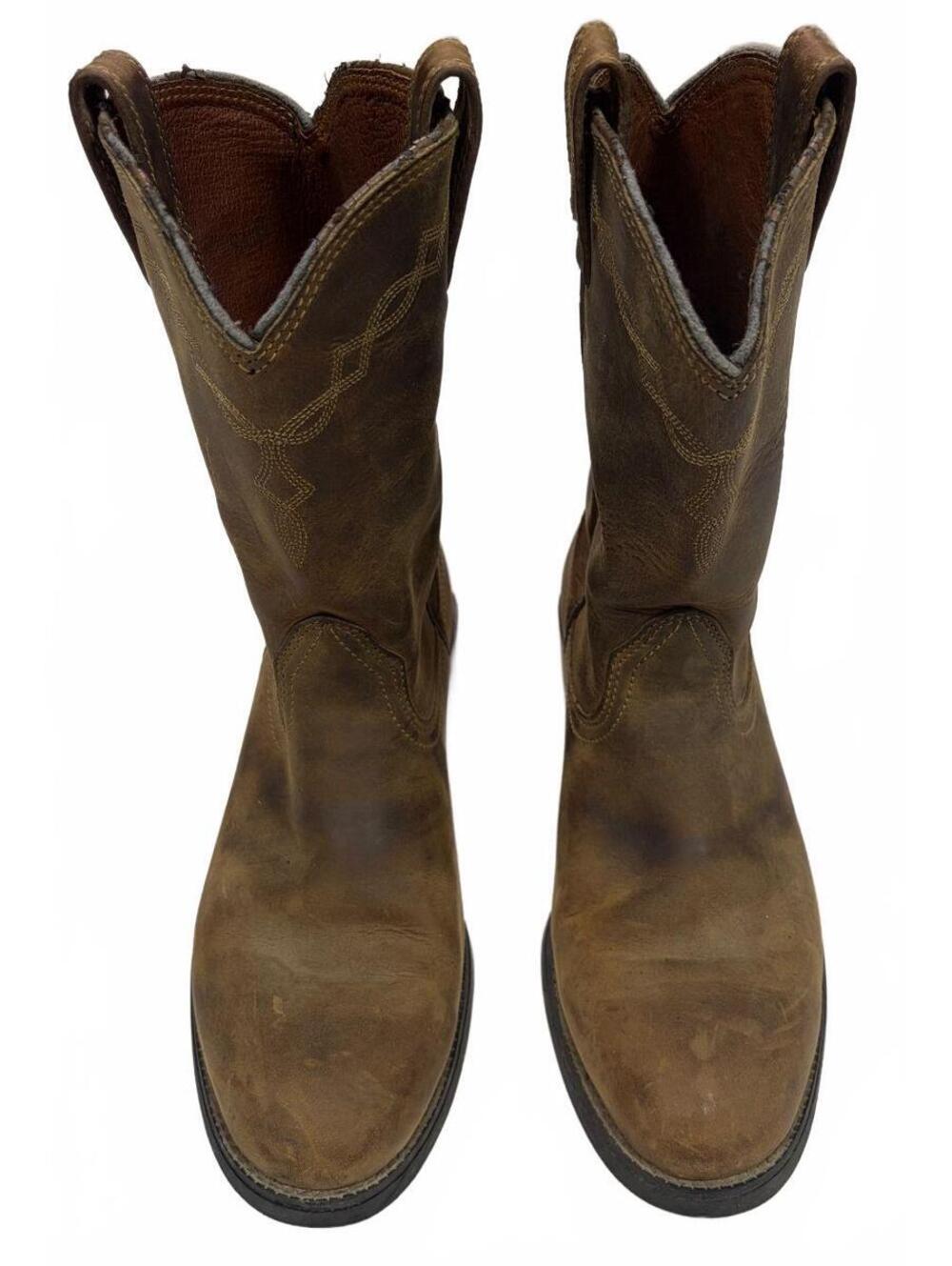 Y2K Western Ariat Heritage Roper Womens 8.5B Brown Leather Cowboy Boots 10000797